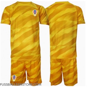 Kroatien Torwart Replik Heimtrikot Kinder EM 2024 Kurzarm (+ Kurze Hosen)